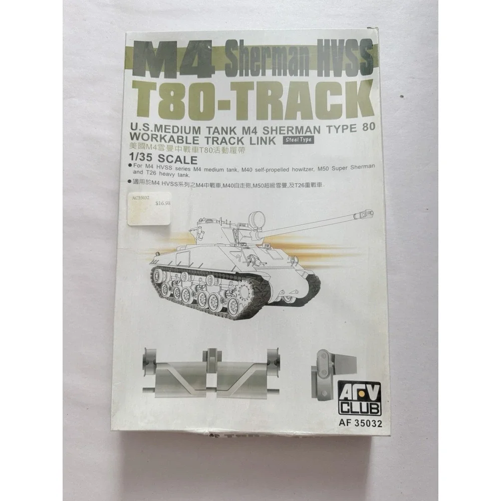 AFV Club M4 Sherman HVSS T80-Track 1:35 Model Kit AF 35032